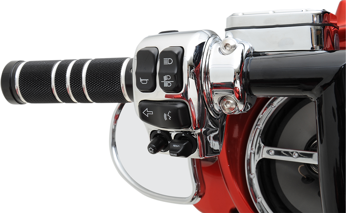 Handlebar Switch Housing Kit - Chrome - Image 2
