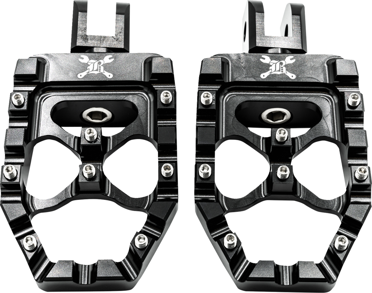 MX Evolution Pegs - MX Evolution Driver Pegs - Black - Softail - Image 4