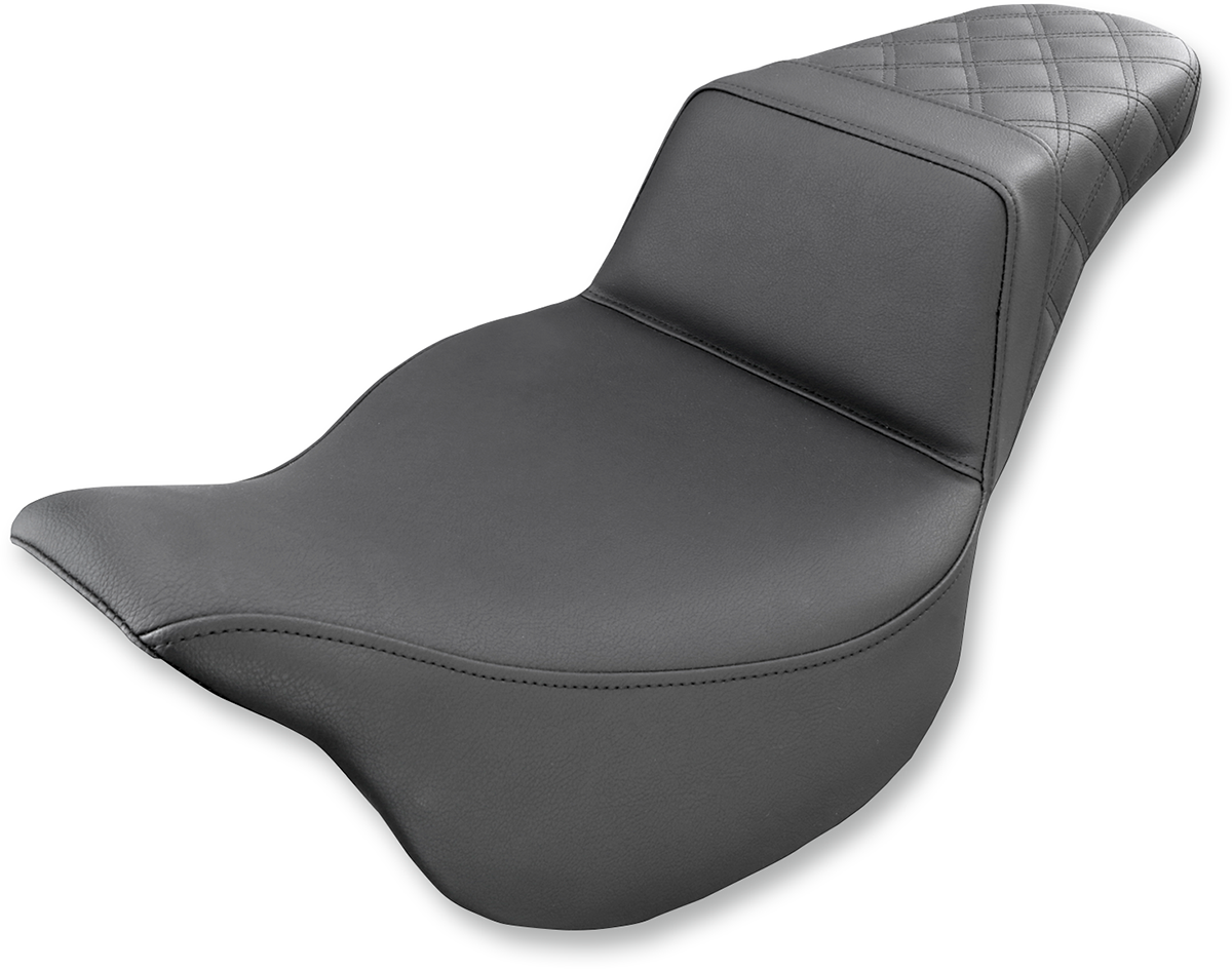 Step-Up Seat — Rear Lattice Stitch - Step-Up Seat - Rear Lattice Stitch - Black - FL '08-'24