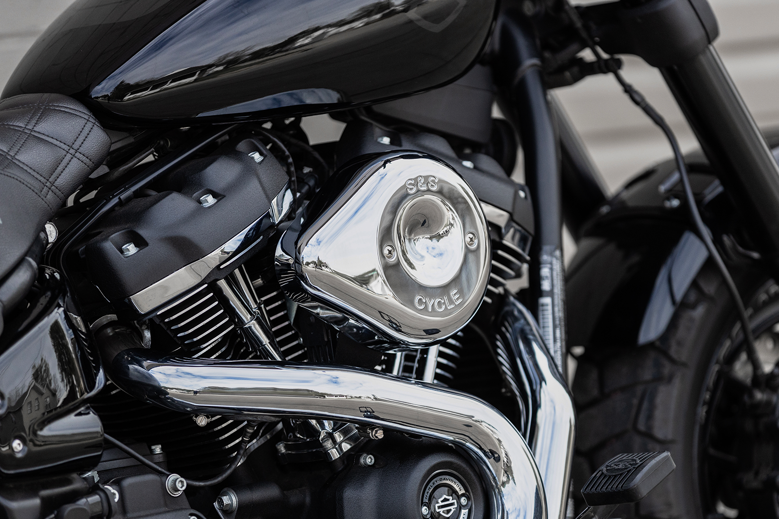 Stealth Air Cleaner Cover - Air Cleaner Cover - Teardrop - Chrome [1014-0290] - Image 2