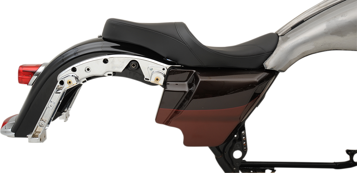 Low Profile Touring Seat - Low Touring Seat - Solar Reflective - Mild Stitched - Yaffe Tanks - FL '08-'23 [0801-1069] - Image 5
