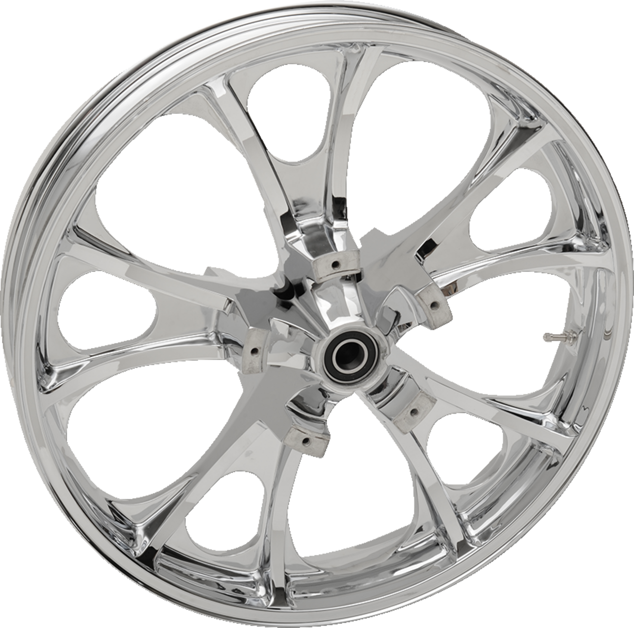 Largo Precision Cast 3D Wheel — Largo 3D - Wheel - Largo 3D - Front - Dual Disc/without ABS - Chrome - 21x3.5 - '08+ FL [0201-2206]