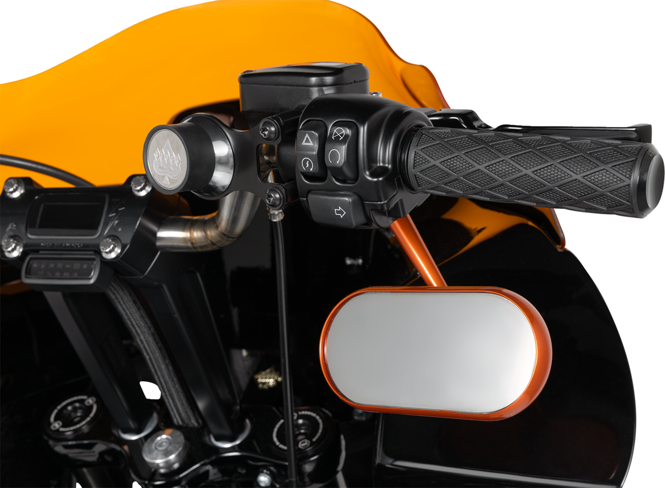 Oval Mirror - Mirror - Side View - Oval - Orange - Right [0640-1448] - Image 4