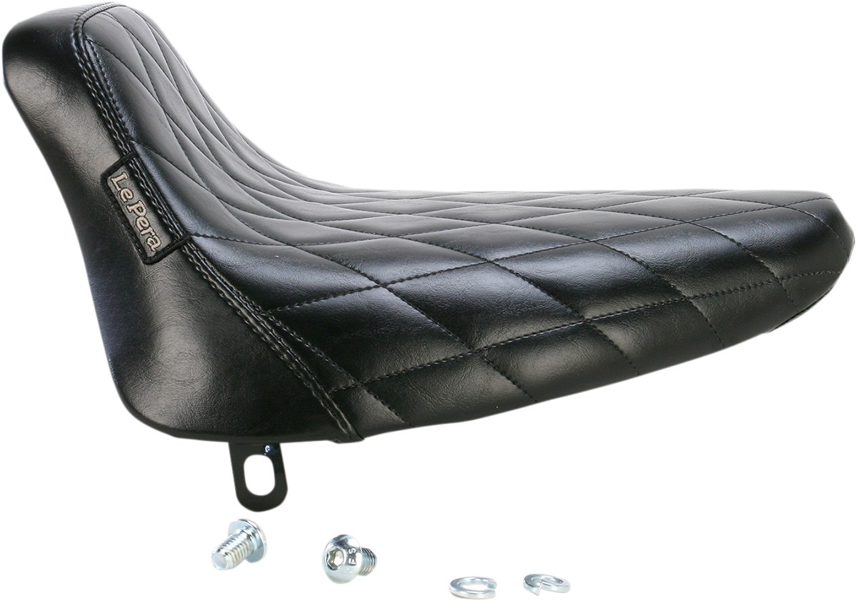 Bare Bones Solo Seat - Diamond Stitch - Black - Softail '84-'99 [0802-0813] - Image 2
