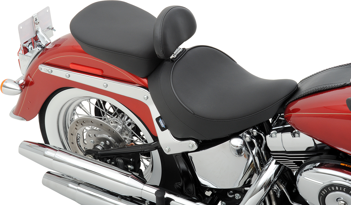 Backrest Compatible Solo Seat — Smooth - Solo Seat - Smooth - Backrest - FLST '00-'17 [0802-0806] - Image 2