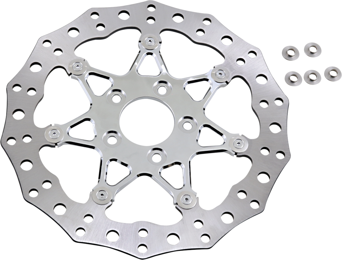 Two-Piece Floating Brake Rotor - Front Rotor - Procross - 11.8" - Chrome [1710-3316] - Image 2