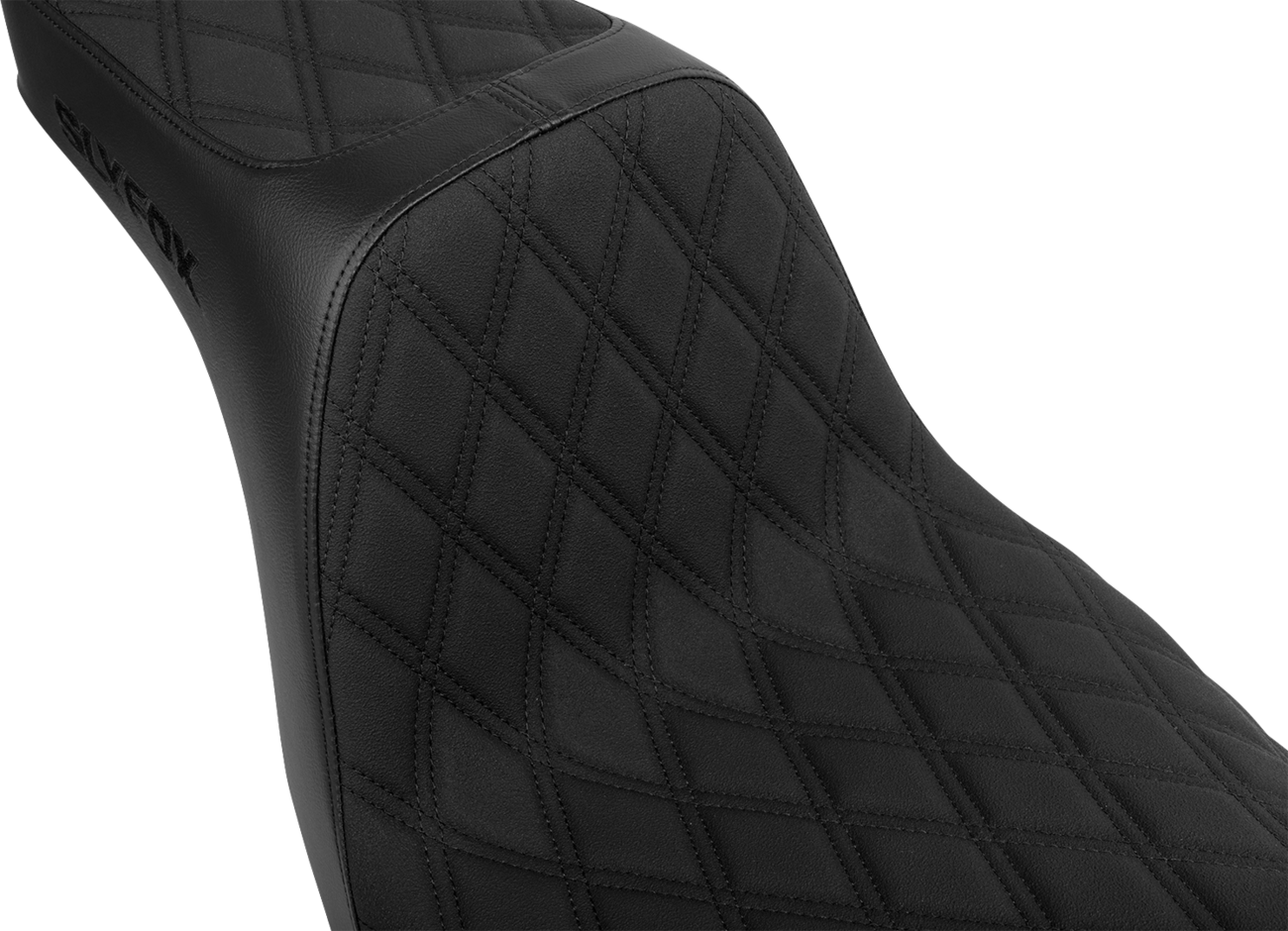 High Noon Seat - Double Diamond - Black Logo - Black Stitch - FL/FX '18-'25 [0802-1671] - Image 2