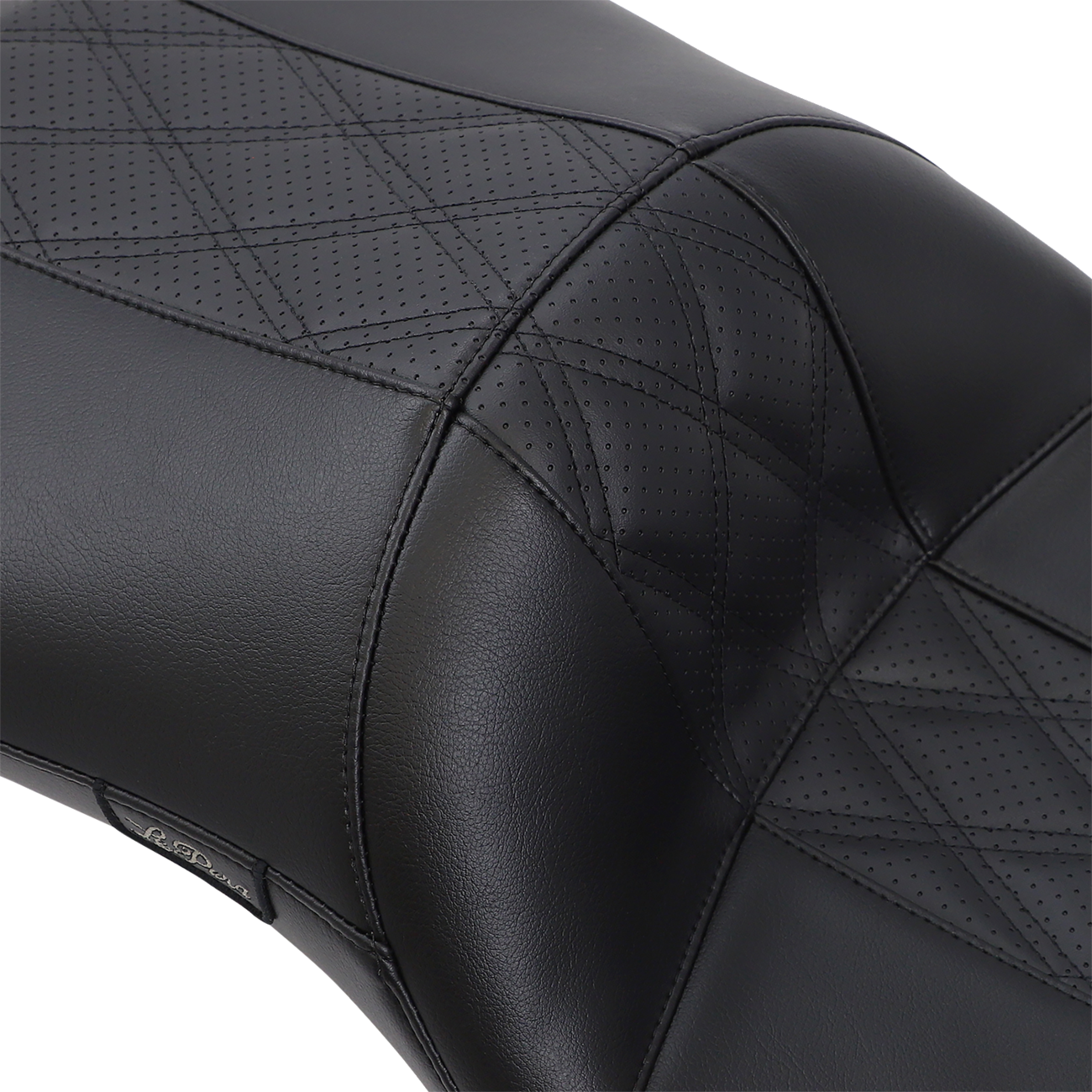 Maverick Daddy Long Legs Seat - Black w/ Black HR Inlay - Double Diamond - FL '08-'22 [0801-1213] - Image 2