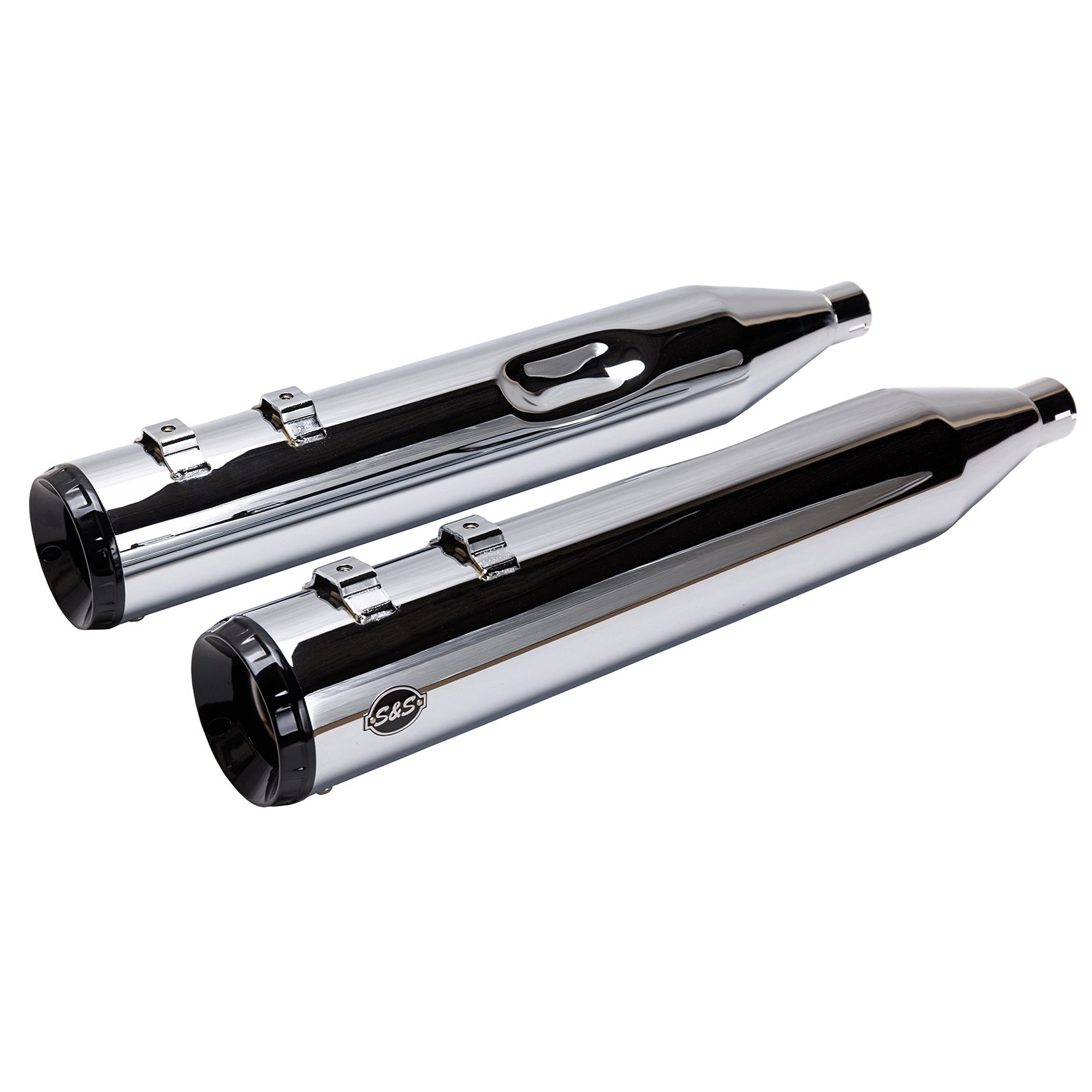 4-1/2" GNX Slip-On Mufflers - Chrome [1801-1768] - Image 7