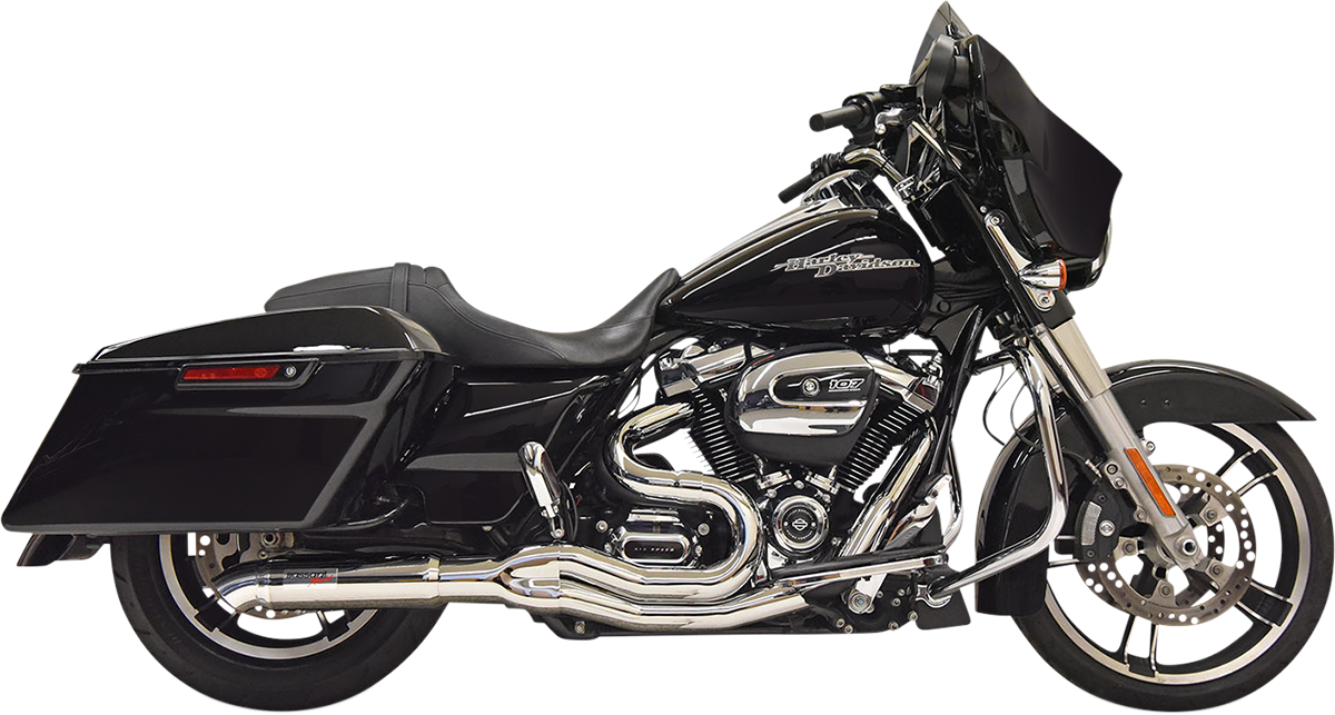 Road Rage II 2-Into-1 with Hot Rod Turnout Muffler System - 2:1 Exhaust - Chrome [1800-2510]