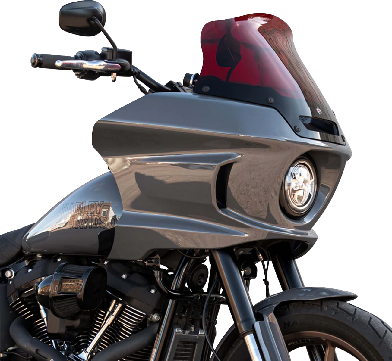Kolor Flare® Windshield - 8" - Red - '22-'25 FXLRST [2310-0839] - Image 3