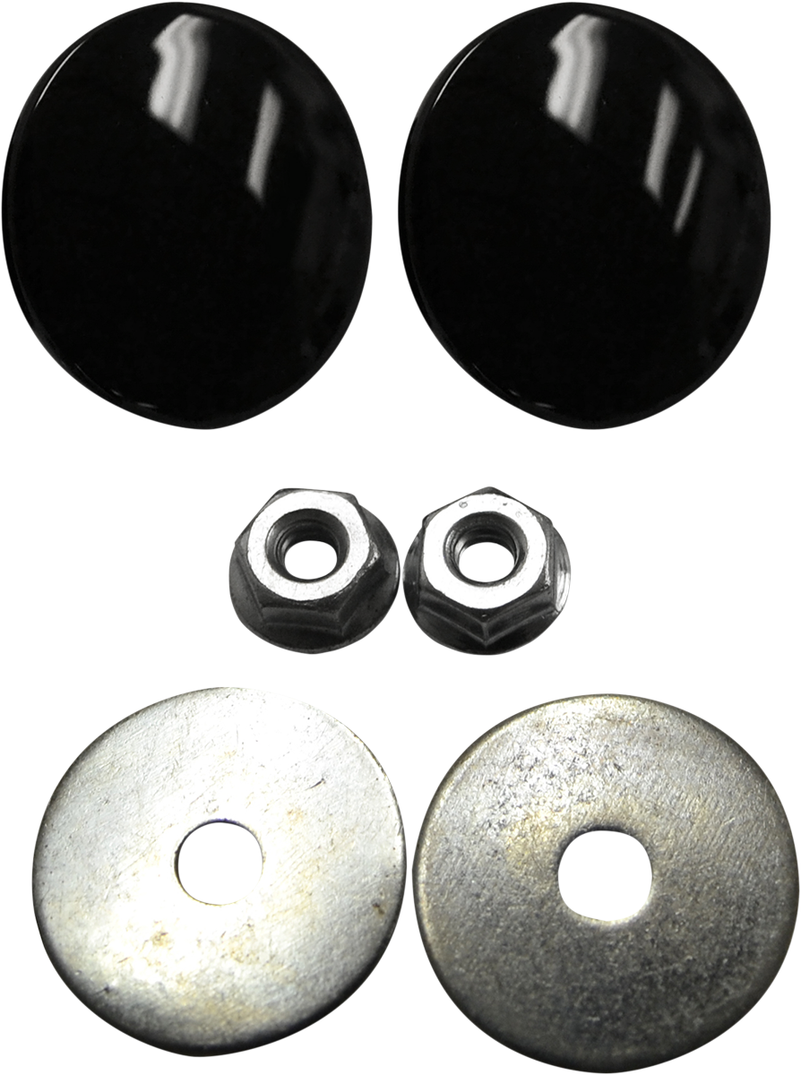 Fairing Mirror Hole Plugs - Fairing Mirror Removal Plug - Black [2202-0206]