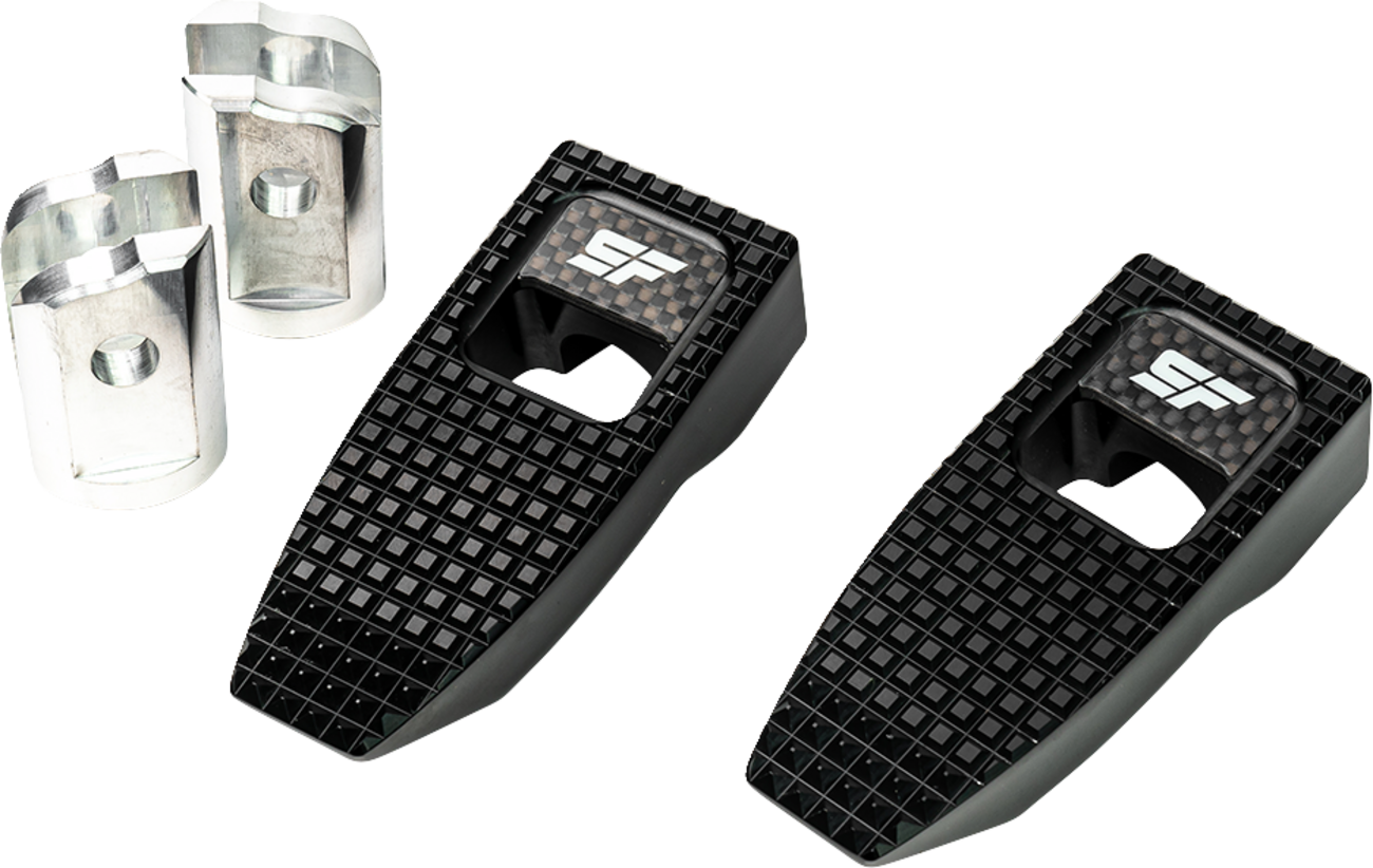 Speed Pegs - Black Anodized - Front [1620-2525]