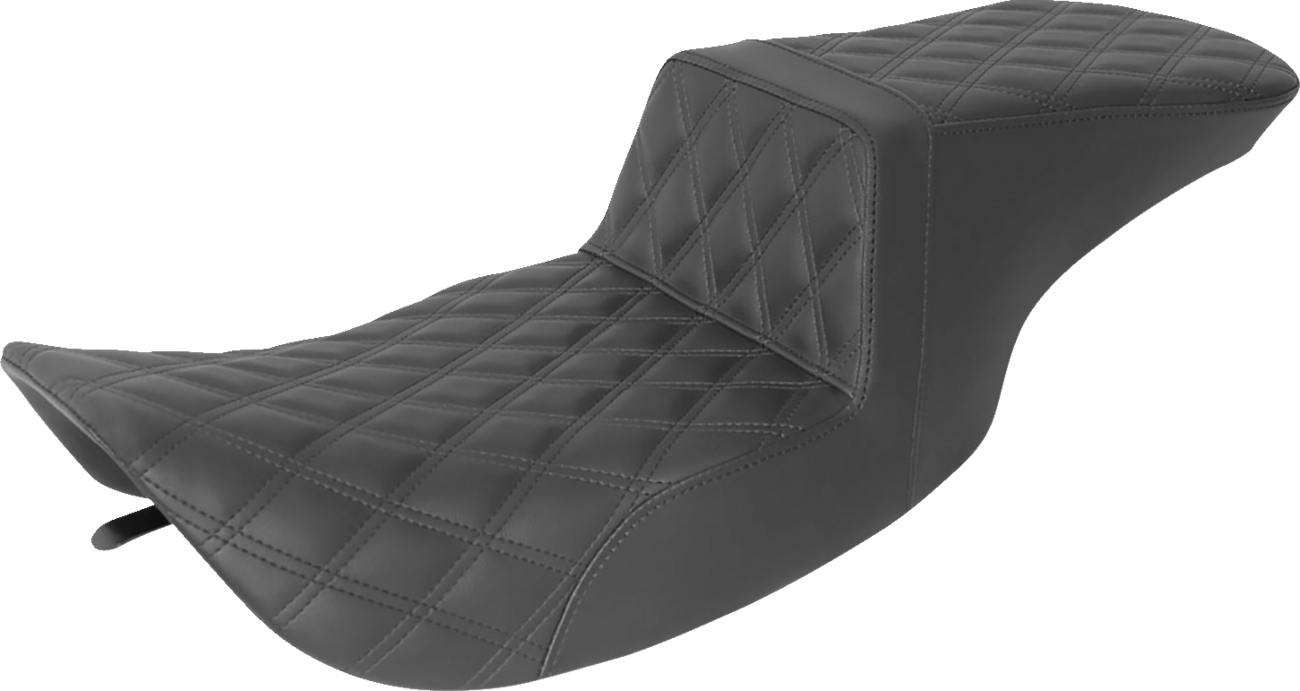 Tour Step-Up Seat - Full Lattice Stitch - Black - FL '97-'07 [0801-1434]