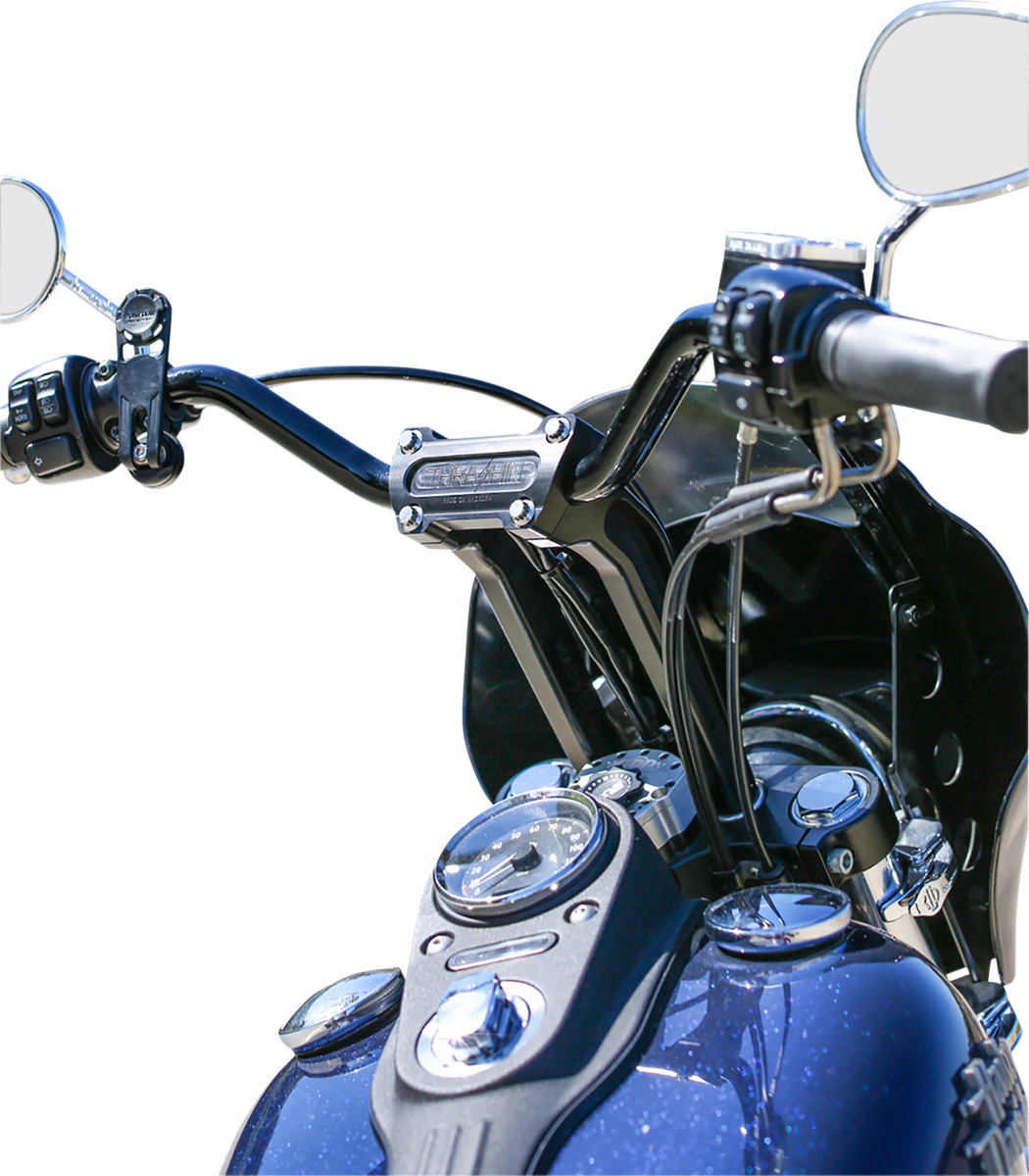 Handlebar Risers - Pull Back - 9-1/2" - Black [0602-1050] - Image 5