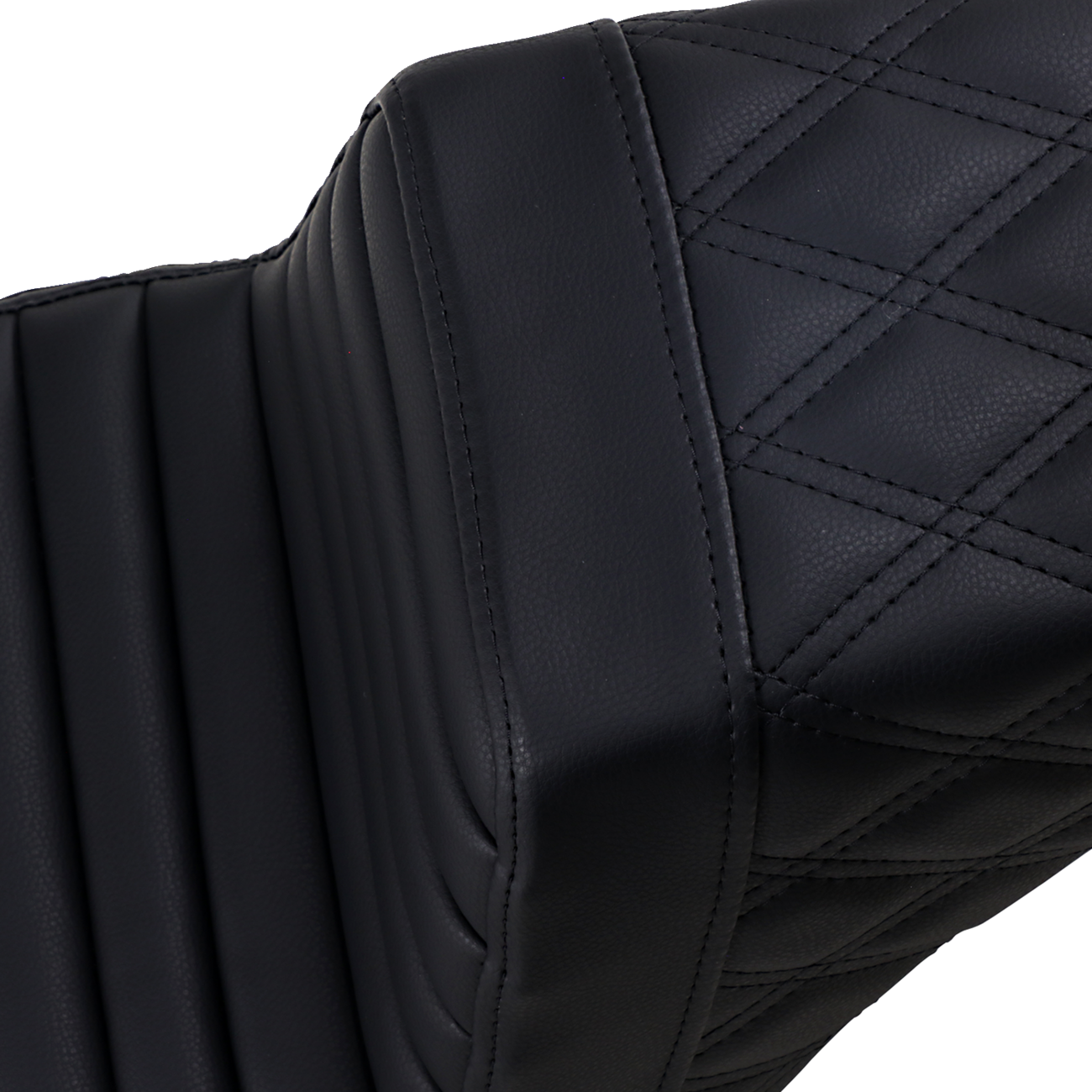 Step-Up Seat — Rear Lattice Stitch/Front Tuck-n-Roll - Step-Up Seat - Front Tuck-n-Roll/Rear Lattice Stitch - Black [0802-1377] - Image 2