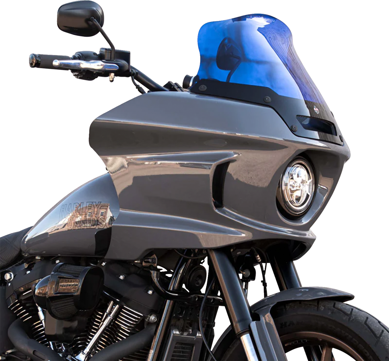 Kolor Flare® Windshield - 8" - Blue - '22-'25 FXLRST [2310-0843] - Image 3