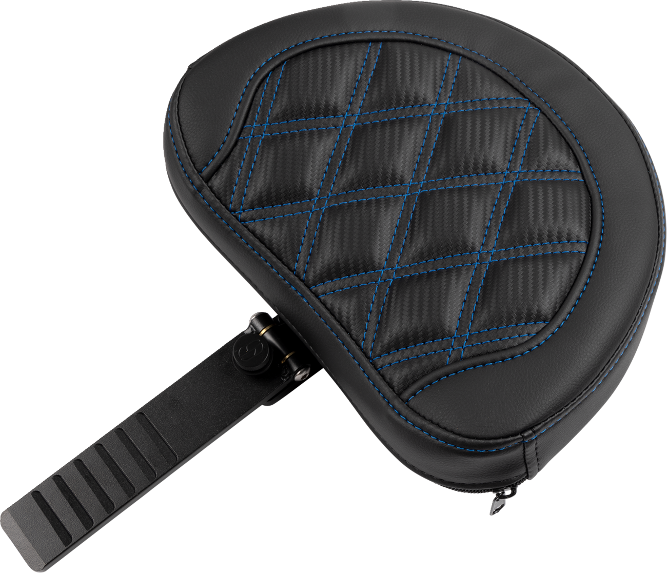 Roadsofa™ Extended Reach Seat - with Backrest - Lattice Stitch - Blue Stitch - FLTR/FLHX '23-'24 [0801-1802] - Image 4