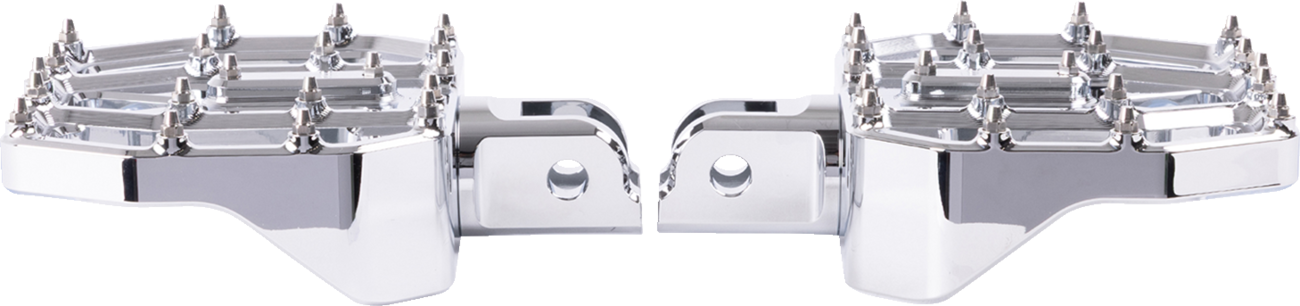 Mini Aggressor Floorboards - Chrome - Front [1621-1233] - Image 3