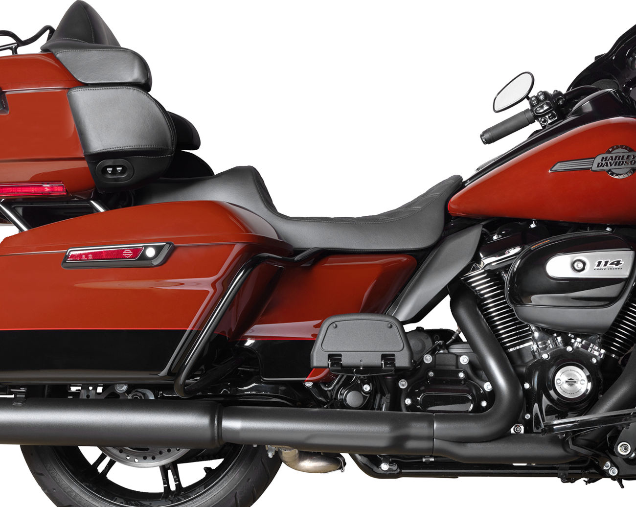 Extended Reach Predator III Seat - Predator III Seat - Extended Reach - Double Diamond - Black - FLH/FLT '08-'24 [0801-1923] - Image 3