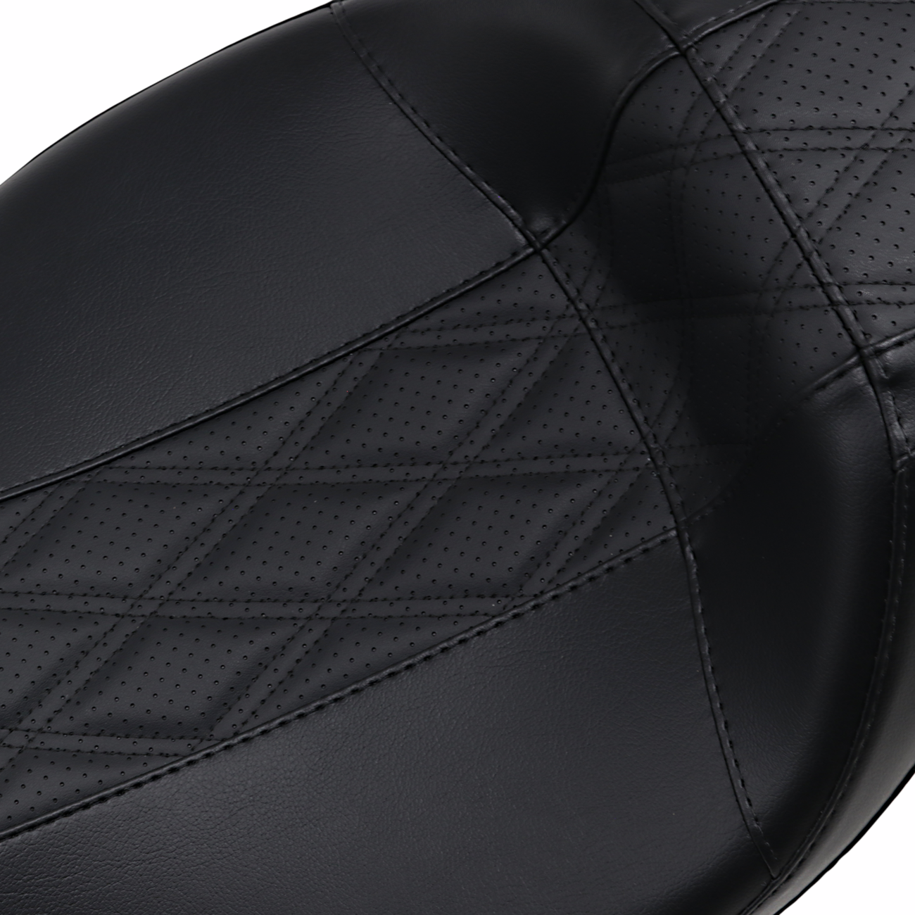 Outcast Daddy Long Legs Seat - Full-Length - w/o Backrest - Black w/Black Double Diamond - FL [0801-1223] - Image 2