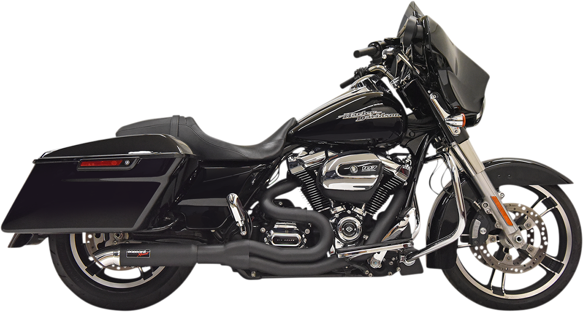 Road Rage II 2-Into-1 with Hot Rod Turnout Muffler System - 2:1 Exhaust - Black [1800-2511]