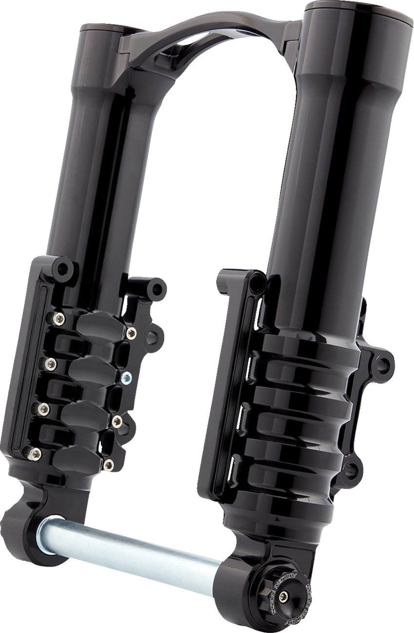 Method No Flex Fork Legs - Fork Legs - 49 mm - Black Anodized - For Factory Brake Caliper [0403-0165]