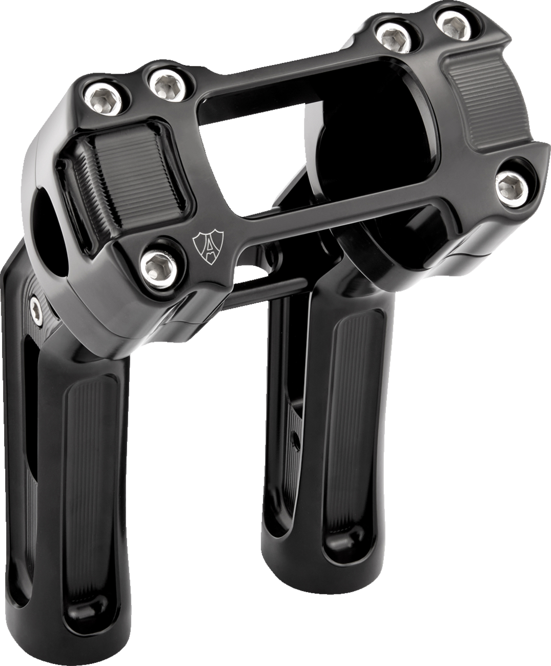 Method Kickback Handlebar Riser - Softail Gauge Cut-Out - 7" - Black [0603-1145]