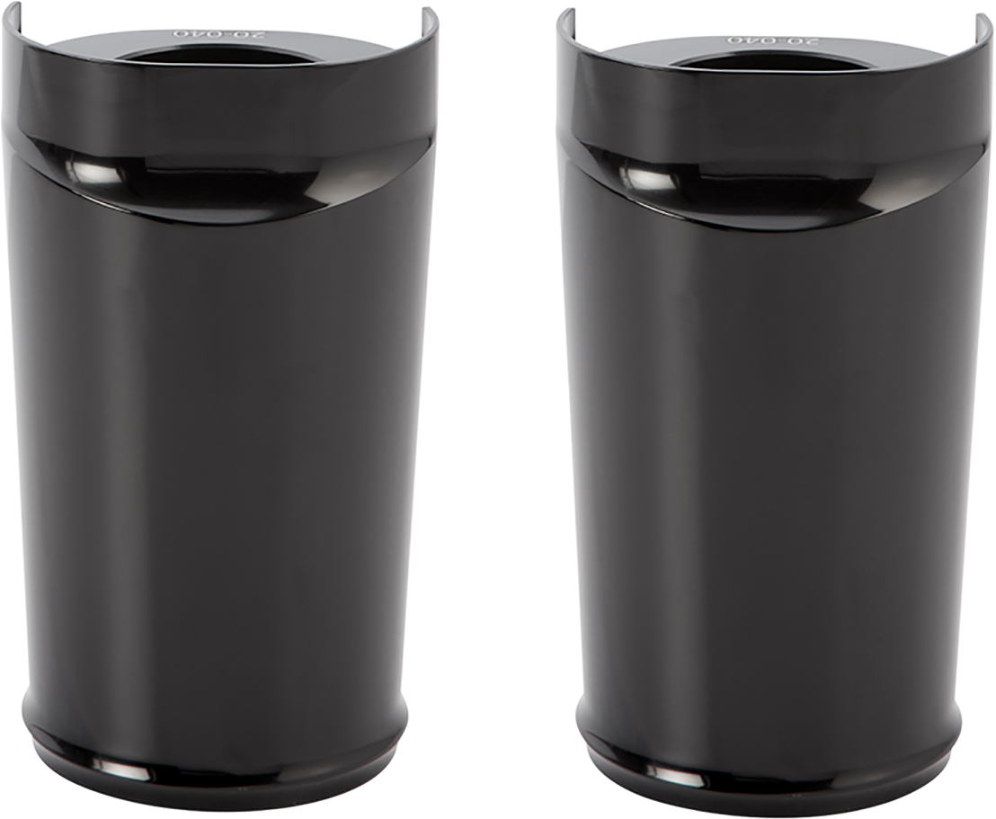 Fork Boot Covers - Fork Boot Cover - Black Anodized - Smooth [0411-0178]