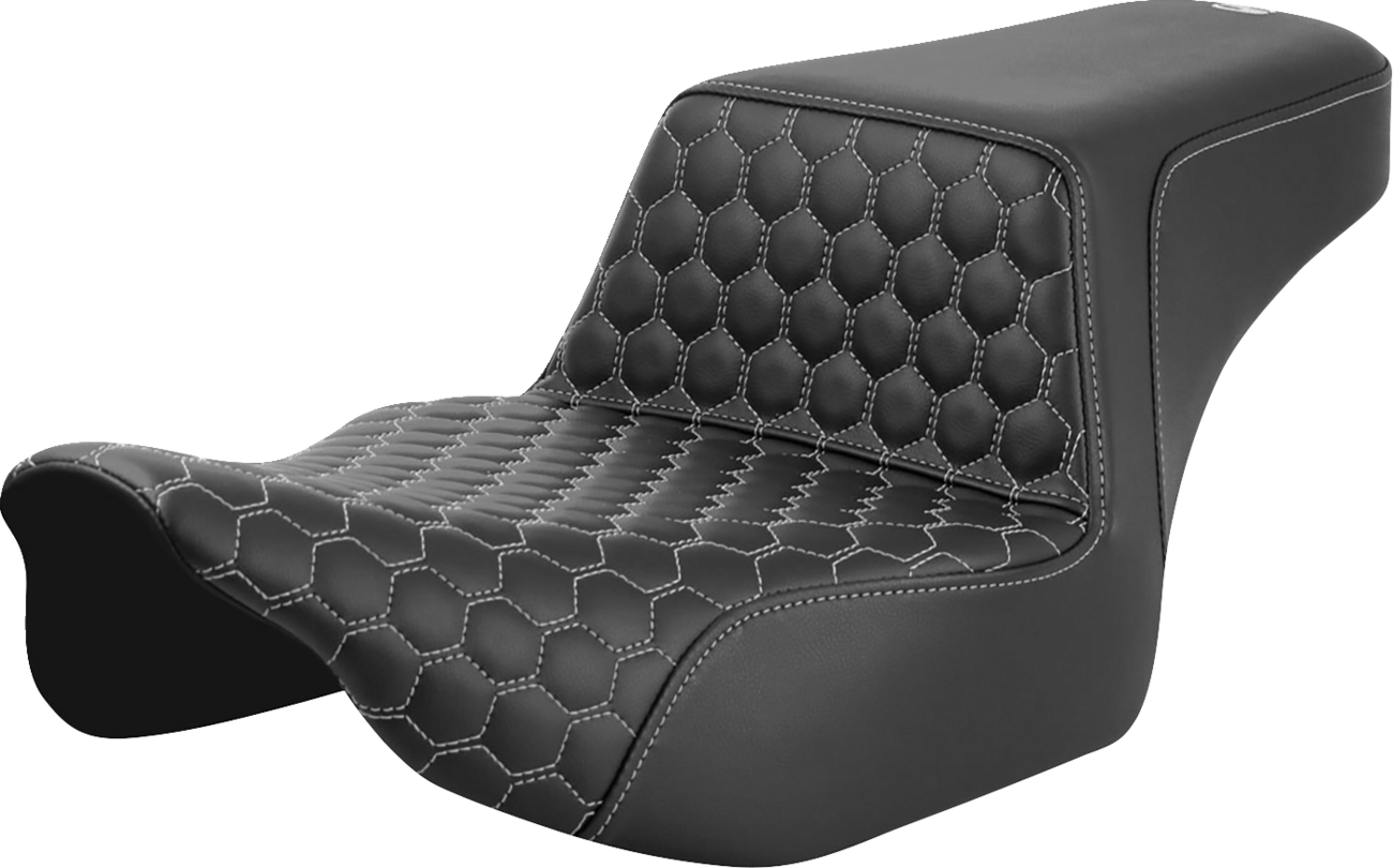 Honeycomb Step-Up Seat - Step-Up Seat - Extended Reach - Front Honeycomb - Silver Stitch - FL '23-'24 [0801-1836]