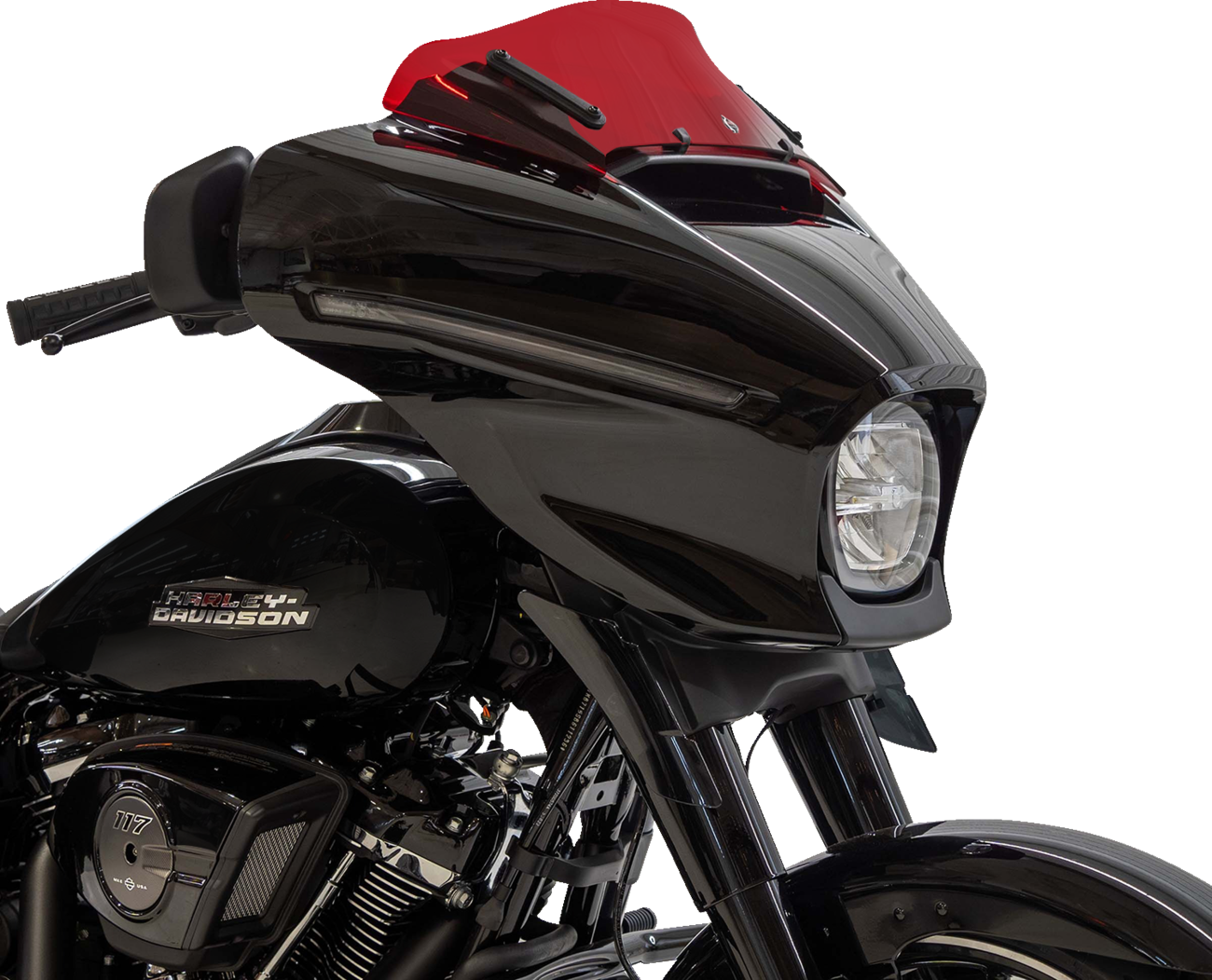 Kolor Flare® Windshield - 6-1/2" - Red - '23-'25 FLHX [2310-0951] - Image 2
