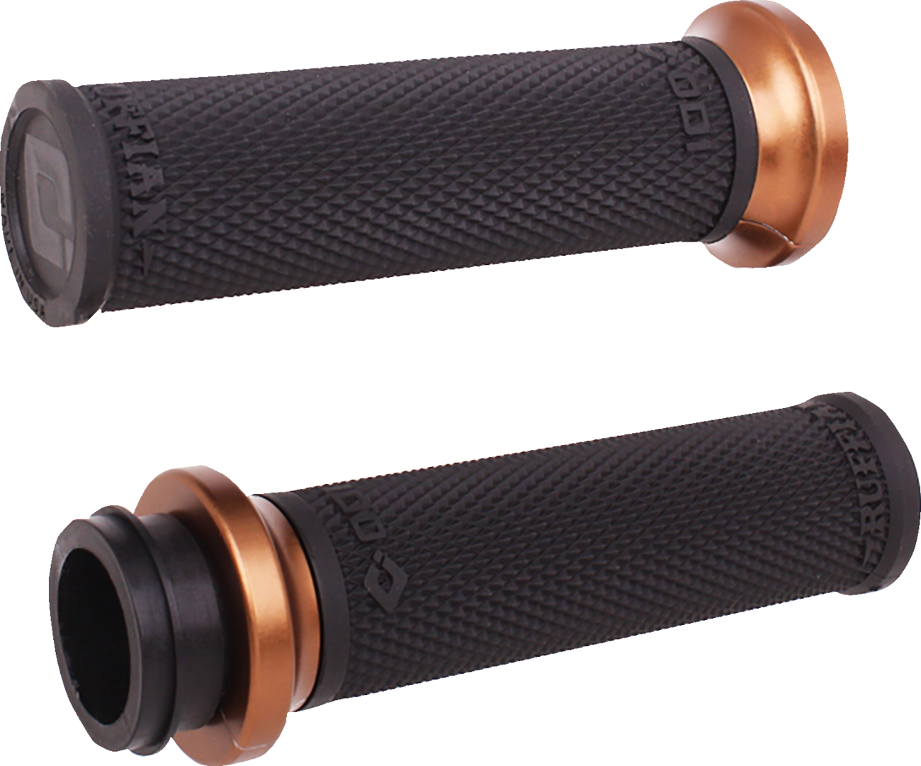 Ruffian Lock-On Street Grips - TBW - Black/Bronze [0630-3404]