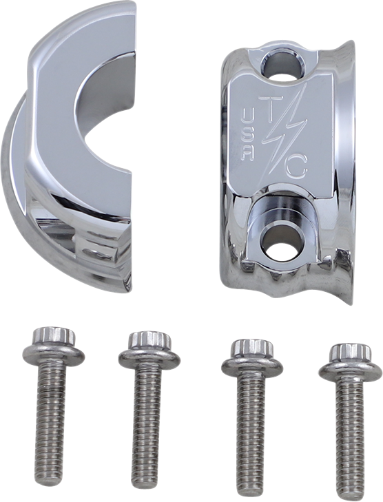 Brake/Clutch Perch Clamps - Chrome [0615-0326]