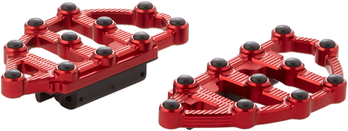 MX Billet Floorboards - MX Passenger Floorboards - Red [1621-0949] - Image 3