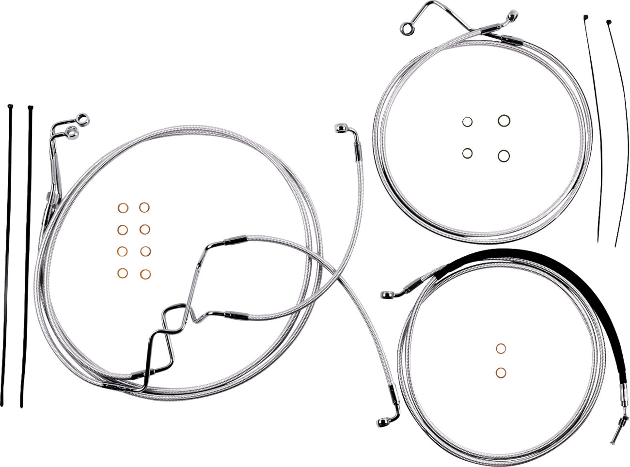Sterling Chromite II® Designer Handlebar Installation Kit - 8" - '17-'20 FLHR [0610-2395]
