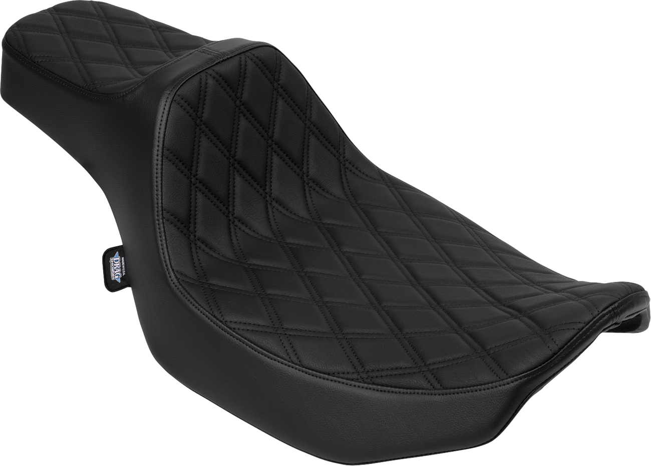 Extended Reach Predator III Seat - Vinyl - Black Double Diamond Stitch - FLH/FLT '23-'25 [0801-2059]