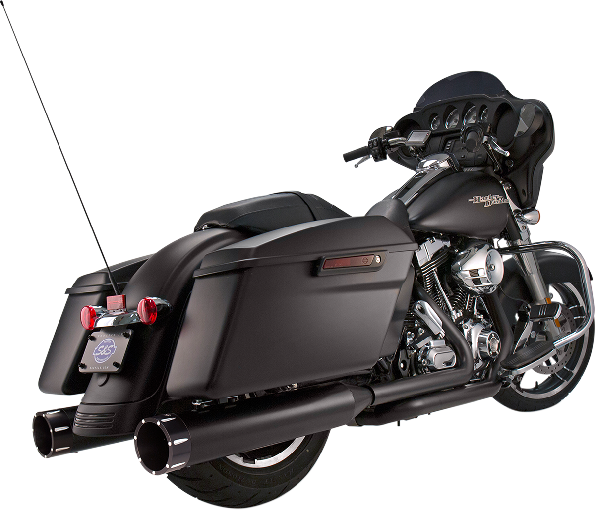 4-1/2" MK45 Performance Mufflers - Black with Black Tracer [1801-0853]