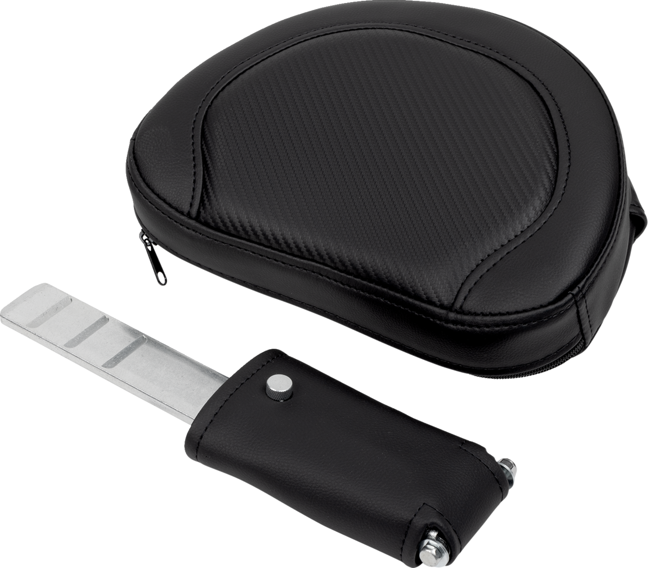 Roadsofa™ Standard Reach Seat - Roadsofa™ Seat - with Backrest - Carbon Fiber - Black Stitch - FL '08-'19 [0801-1617] - Image 4