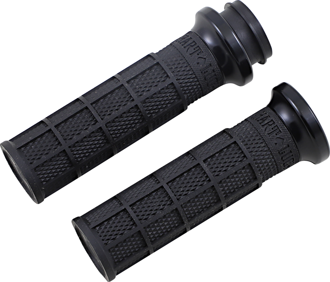 Hart-Luck Signature V-Twin Lock-On™ Grips - Cable - Black/Black [0630-2691]