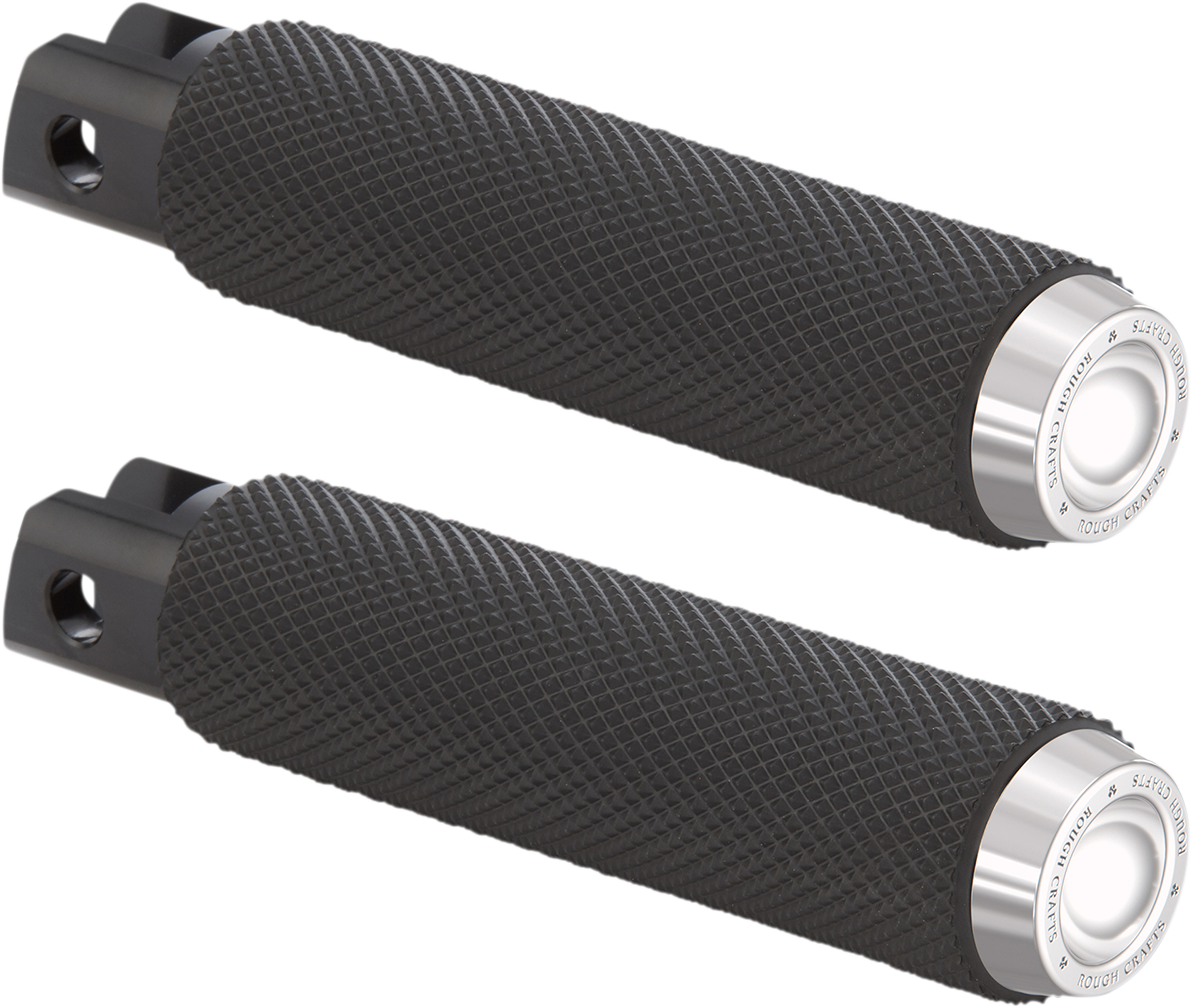 Driver Pegs - Chrome - Knurled [1620-2210]