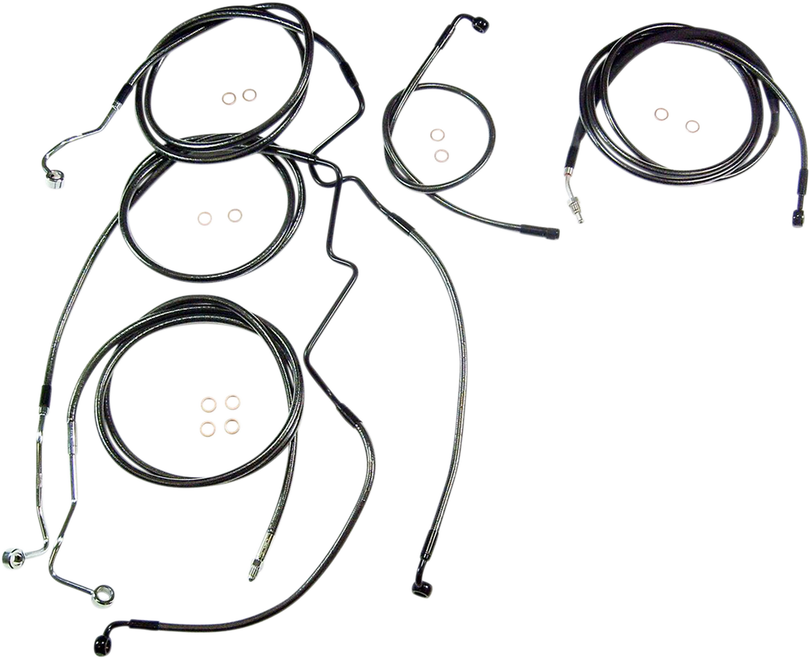 Black Pearl™ Designer Handlebar Installation Kit - 10" - '17-'20 FLH [0662-0481]
