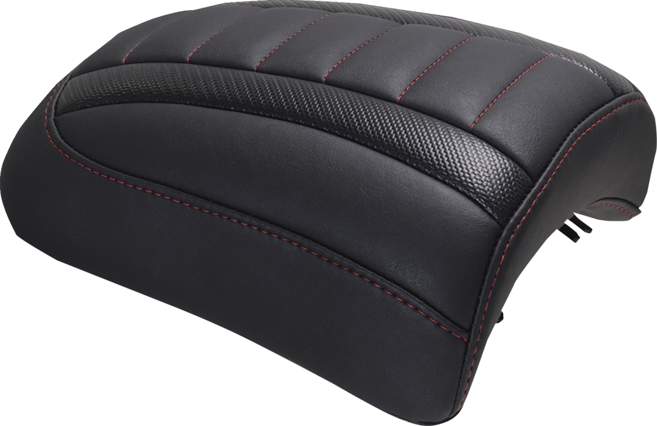 Padded Passenger Seat Cowl - Deluxe - Dark Cherry Stitch - FLT/FLH '23-'25 [0801-2115]