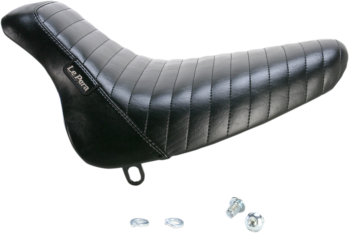 Bare Bones Solo Seat - Pleated - Black - Softail '00-'07 [0802-0819] - Image 2