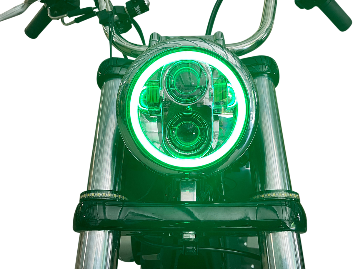 ProGLOW™ LED Headlamp with Color Changing Halo - ProGLOW™ 5-3/4" Headlamp - with Mounting Ring - Chrome [2001-2482] - Image 3