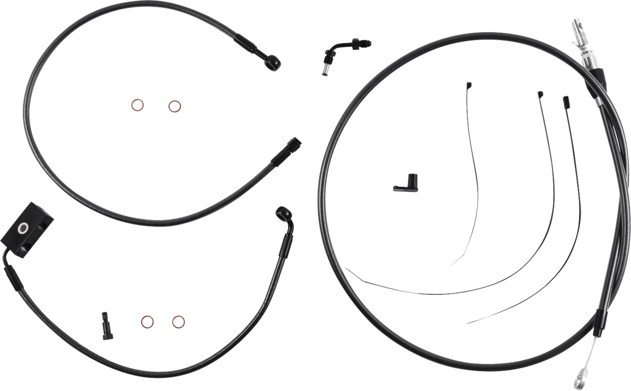Black Pearl™ Designer Handlebar Installation Kit - 6" - '18-'24 Softail [0610-2429]