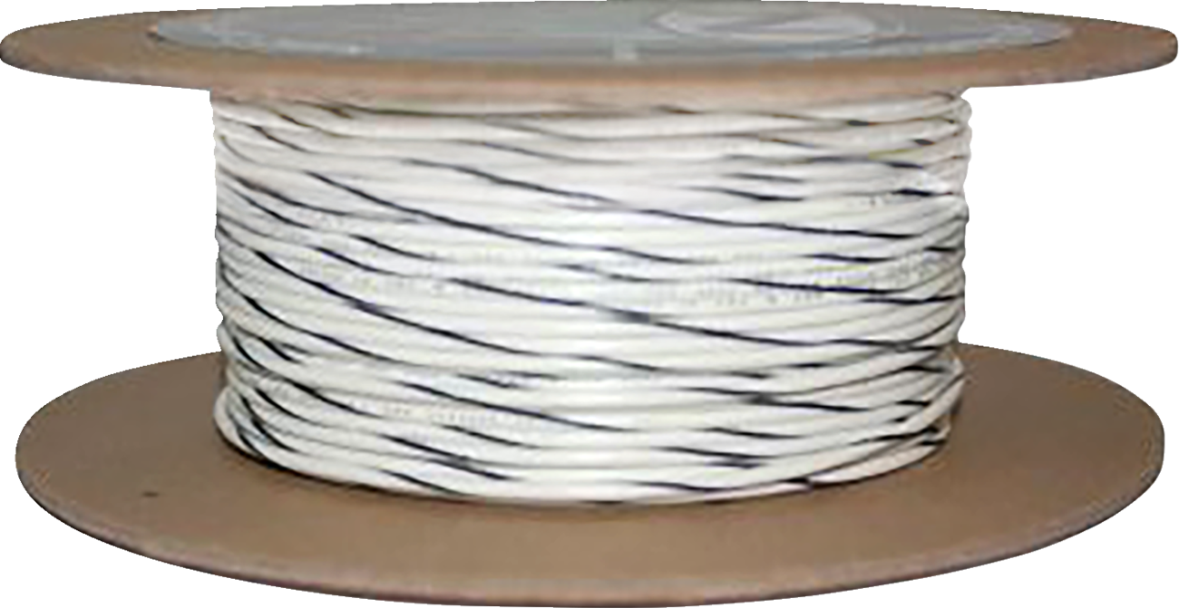 OEM Color Wire Spool - 100' Wire Spool - 20 Gauge - White/Black [2120-1328]