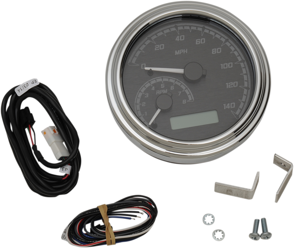MVX Series Analog Gauge System - Black/Gray/Chrome [2212-0578]