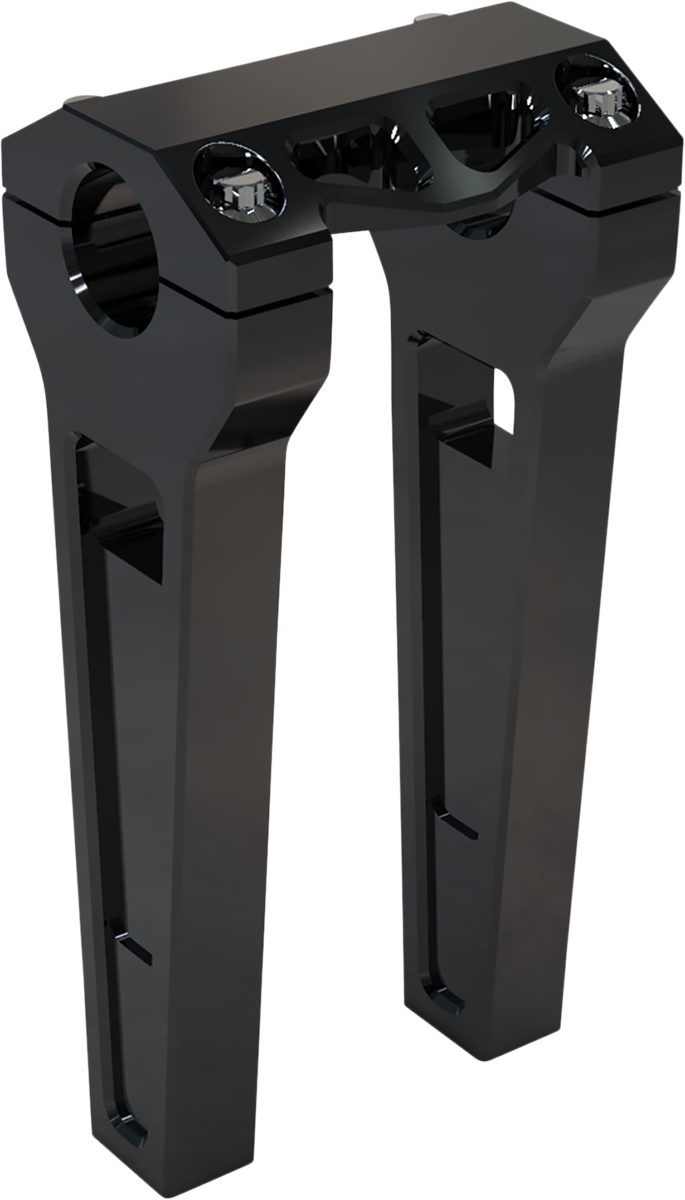 Performance Risers - Straight - 8" x 1-1/4" - Black Anodized [0602-1225]