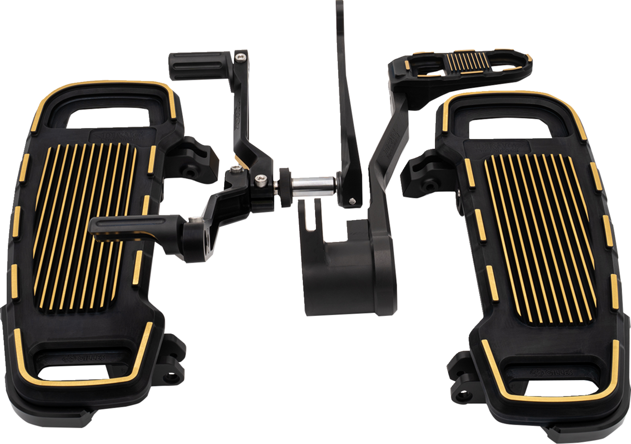 Floorboard Kit Designed by Gilles - Adjustable - Black/Gold [1623-0645]