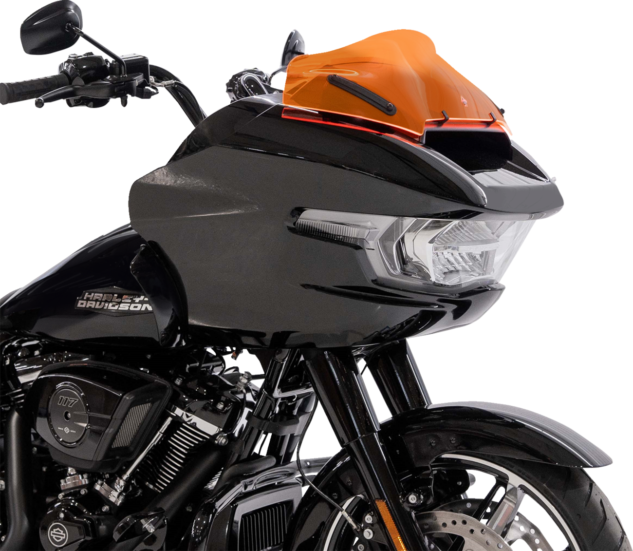 Ice Flare® Windshield - 8" - Orange Ice - '23-'25 FLTRX [2310-0921] - Image 3